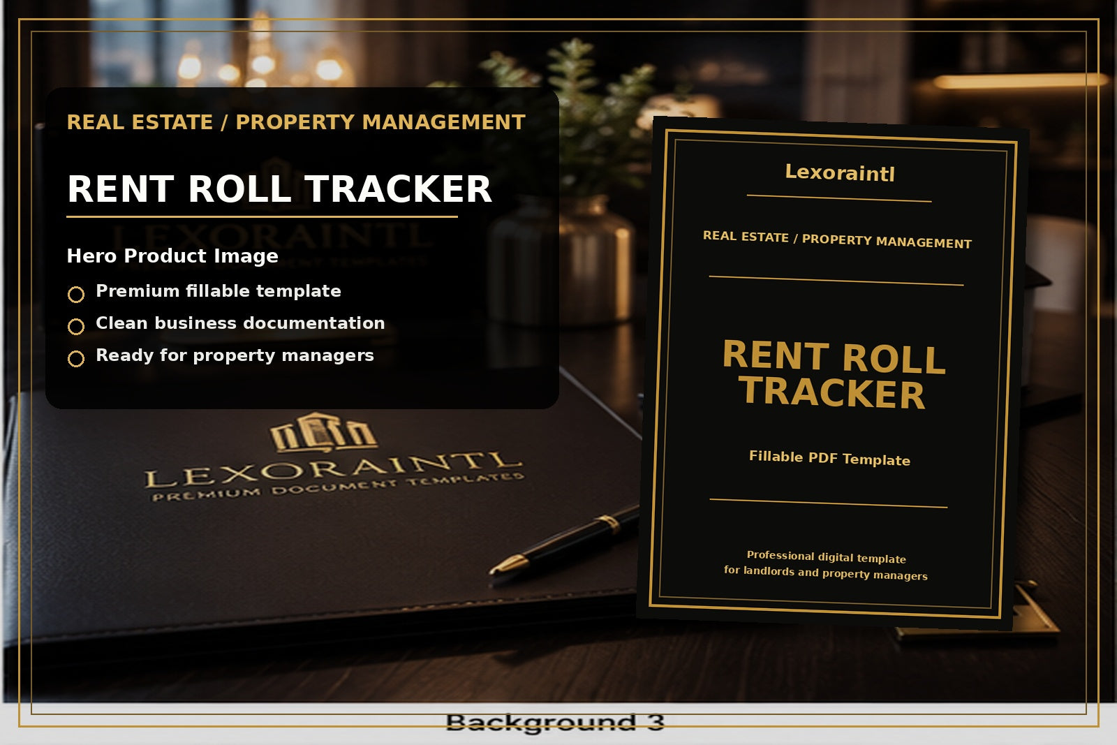 Rent Roll Tracker Template | Fillable PDF + Excel for Landlords & Property Managers