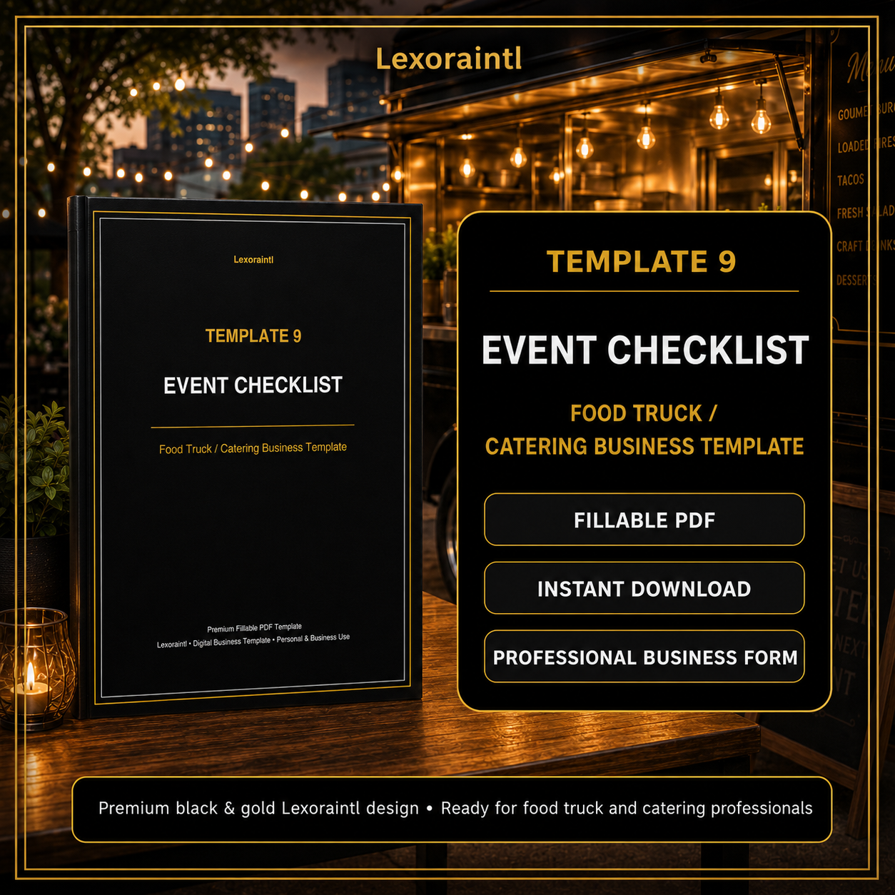 Event Checklist Template — Fillable PDF
