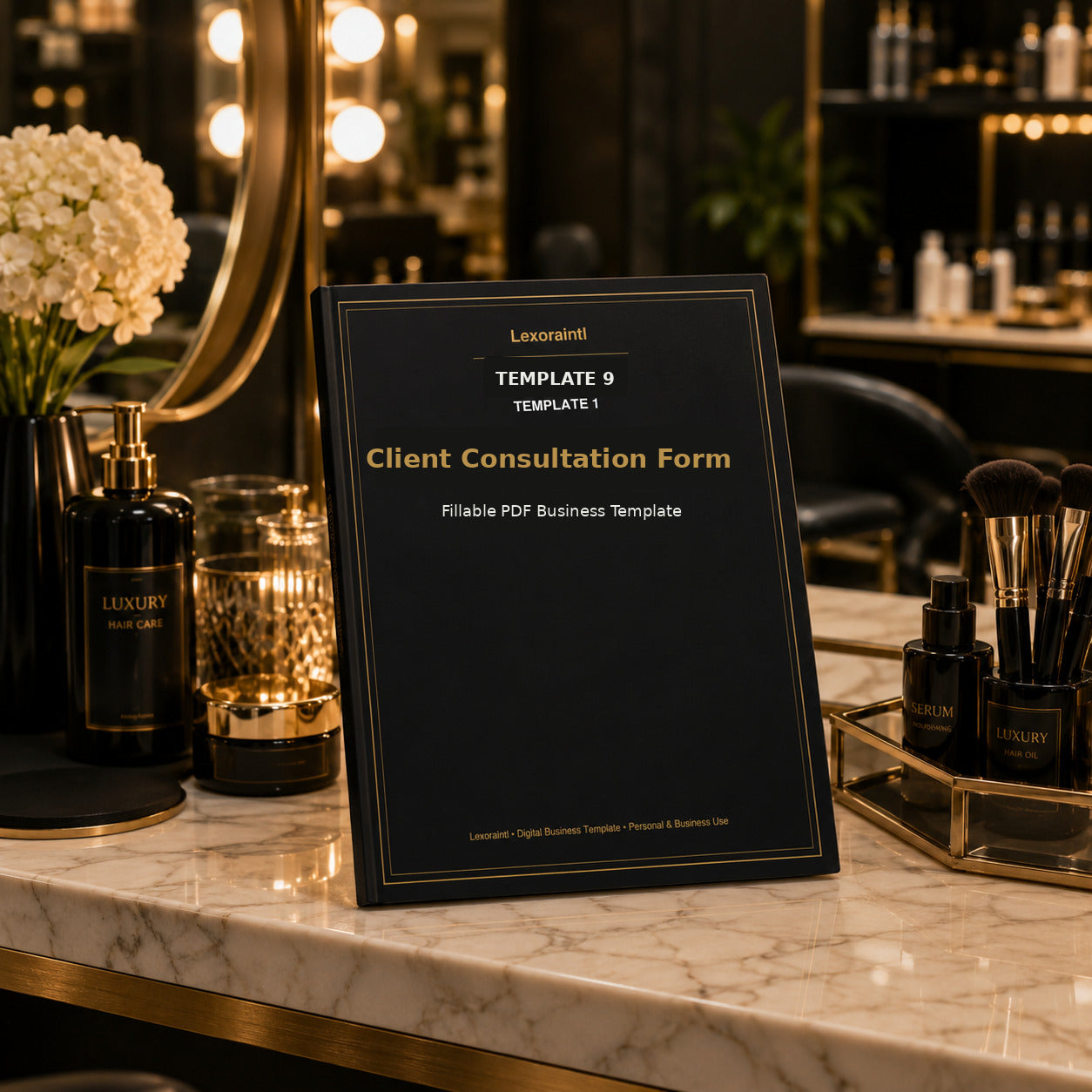 Client Consultation Form – Fillable PDF | Lexoraintl Salon Business Template