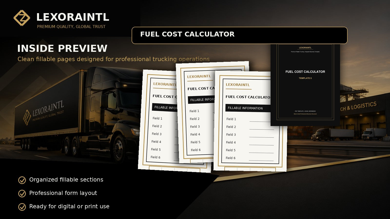 Fuel Cost Calculator Template | Fillable PDF | Lexoraintl