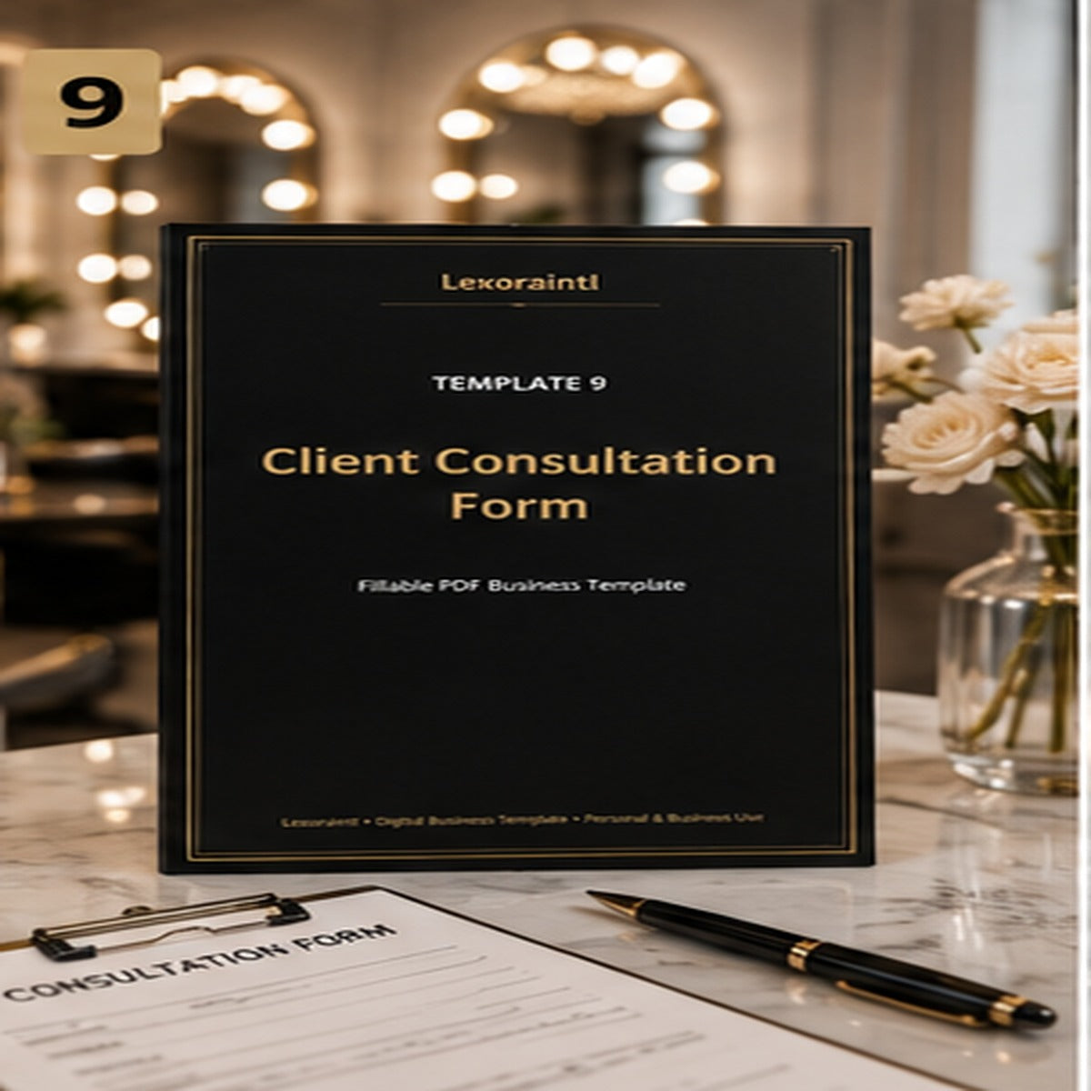 Client Consultation Form – Fillable PDF | Lexoraintl Salon Business Template