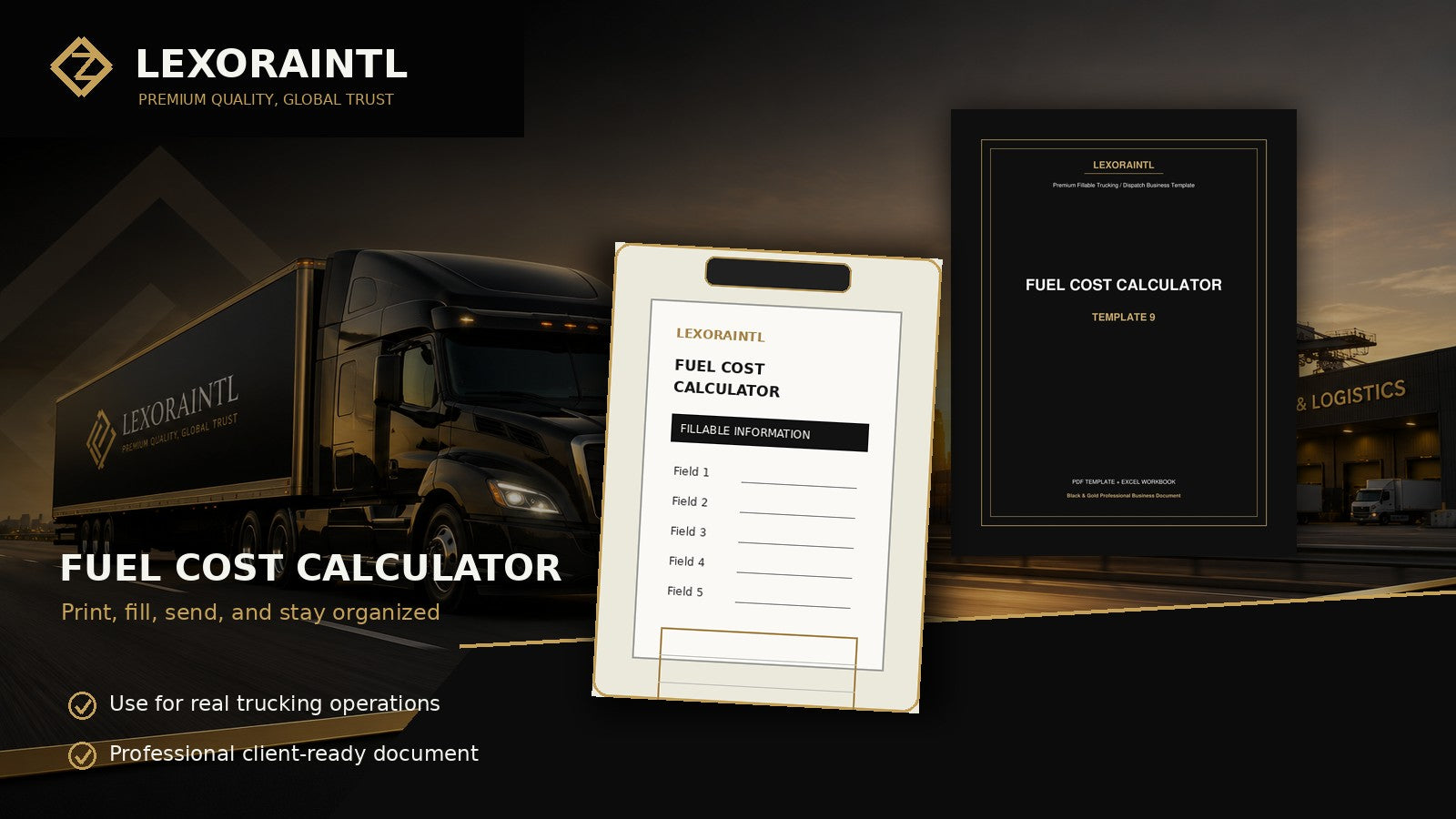 Fuel Cost Calculator Template | Fillable PDF | Lexoraintl