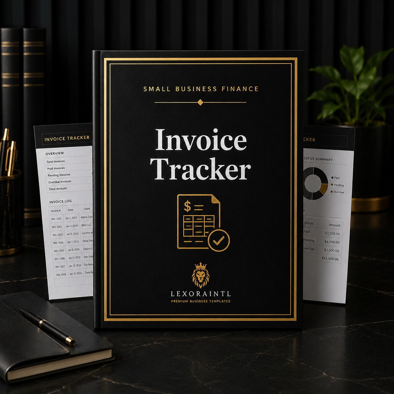 Invoice Tracker Template | Fillable Small Business Finance PDF
