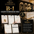 Salon Starter Bundle – 5 Templates | Fillable PDF + Excel | Lexoraintl Salon Business Bundle