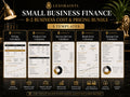 Business Cost & Pricing Bundle | 5 Fillable Small Business Finance Templates