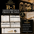 Salon Pricing & Profit Bundle – 5 Templates | Fillable PDF + Excel | Lexoraintl Salon Business Bundle