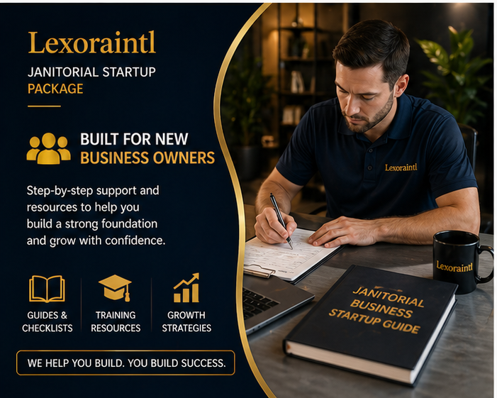 Janitorial Starter Bundle — 5 Templates | Fillable PDF Cleaning Business Forms