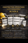Construction Operations & Site Management Bundle (5 Templates)