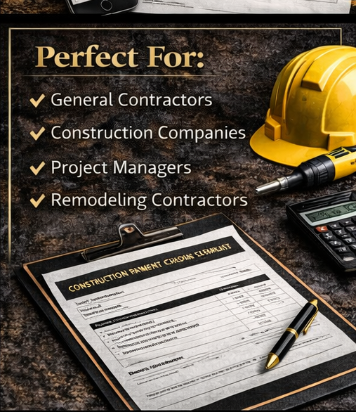 Construction Project Closeout Checklist – Fillable PDF