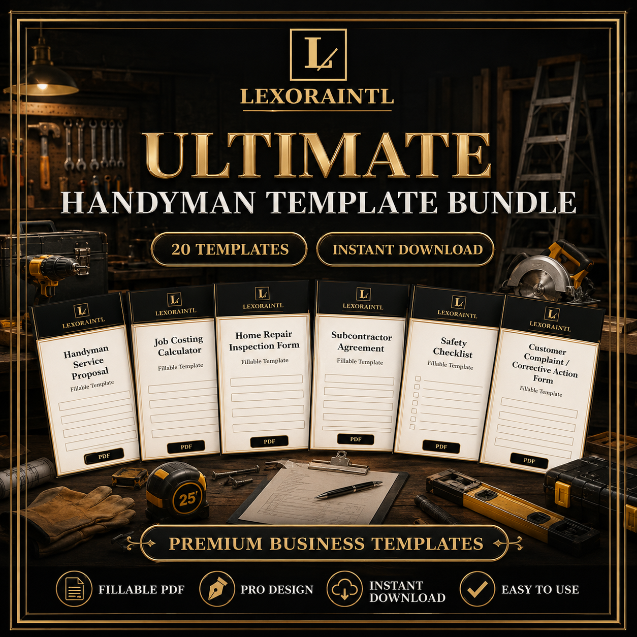 Ultimate Handyman Template Bundle — 20 Digital Templates