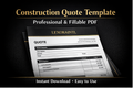 Construction Quote Template