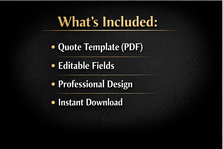 Construction Quote Template