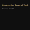 Construction Scope of Work Template
