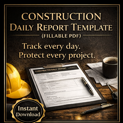 Construction Daily Report Template