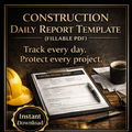 Construction Daily Report Template