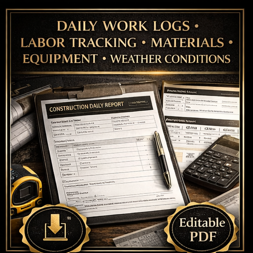 Construction Daily Report Template