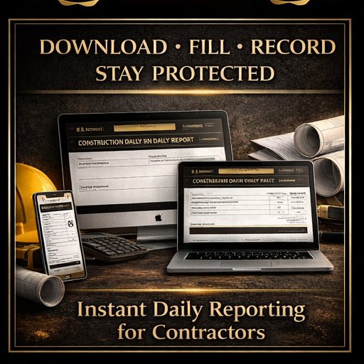Construction Daily Report Template