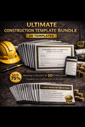 Ultimate Construction Template Bundle (20 Templates)