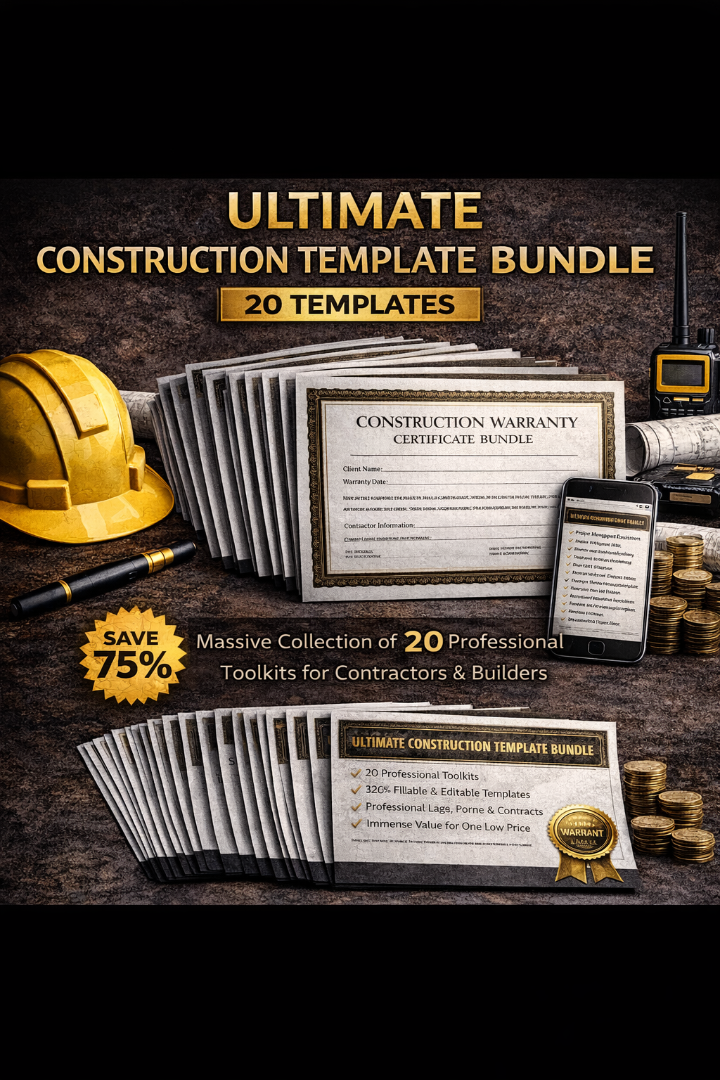 Ultimate Construction Template Bundle (20 Templates)